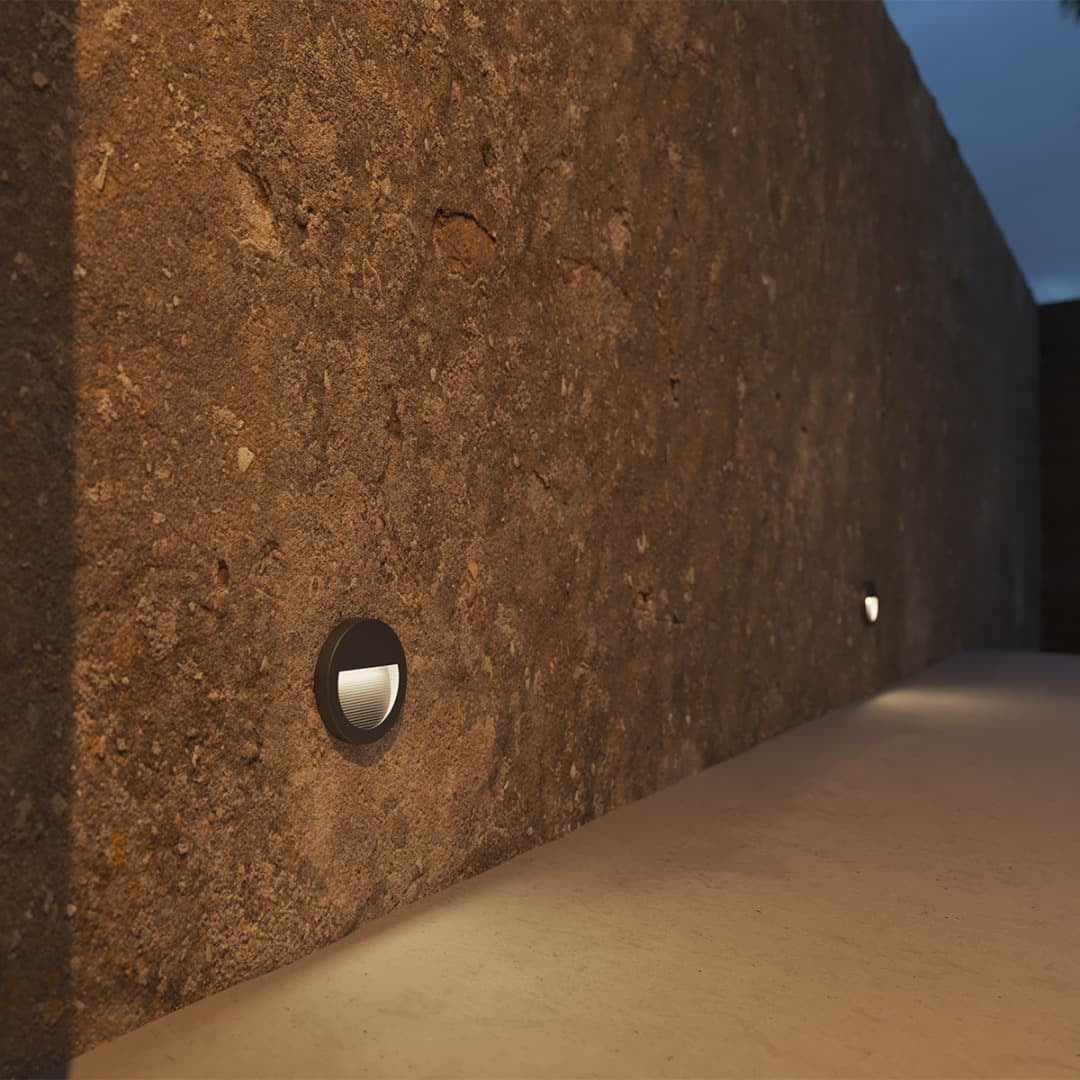 VERSO FLAT RD - Outdoor Wall Light