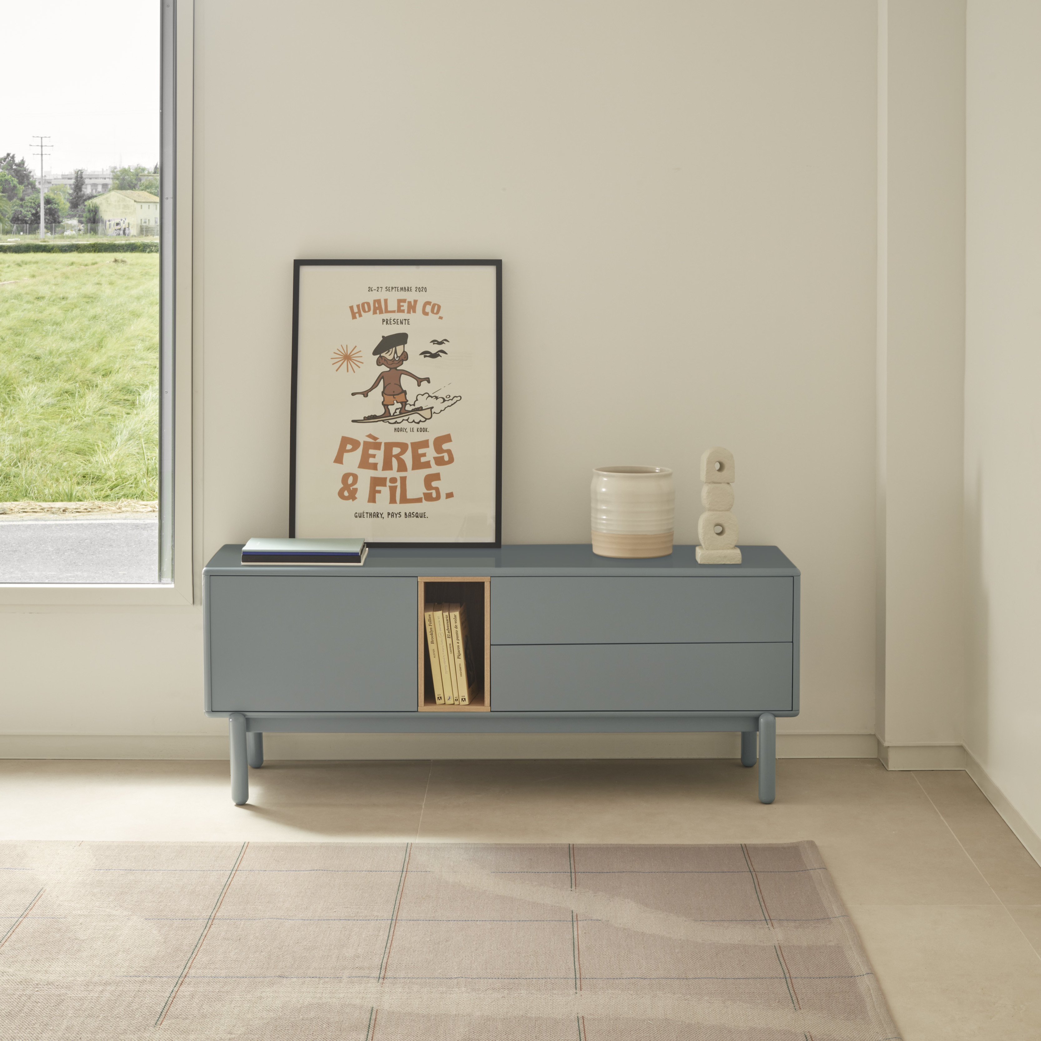 CORVO 1D2DR - TV Bench