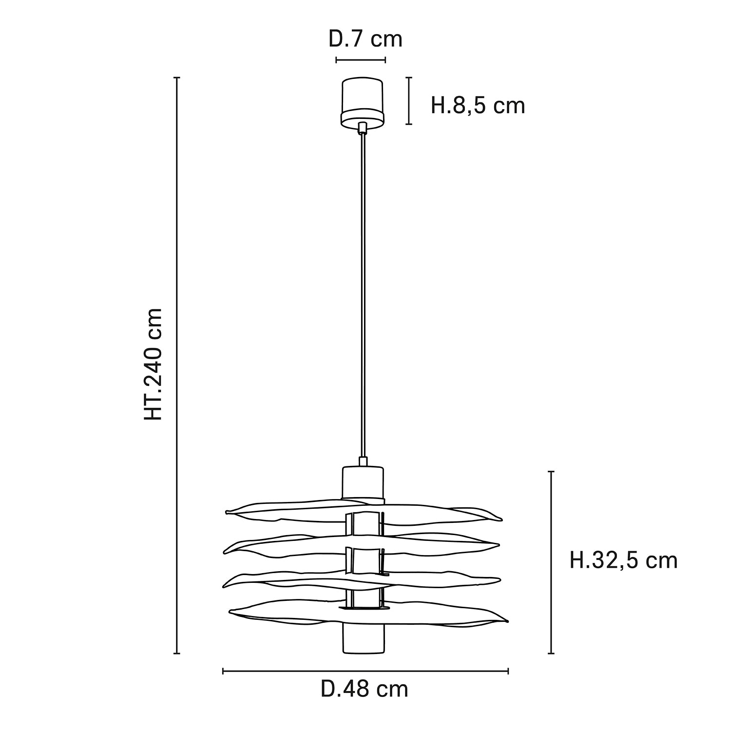 RIVAGE 4M - Pendant Light