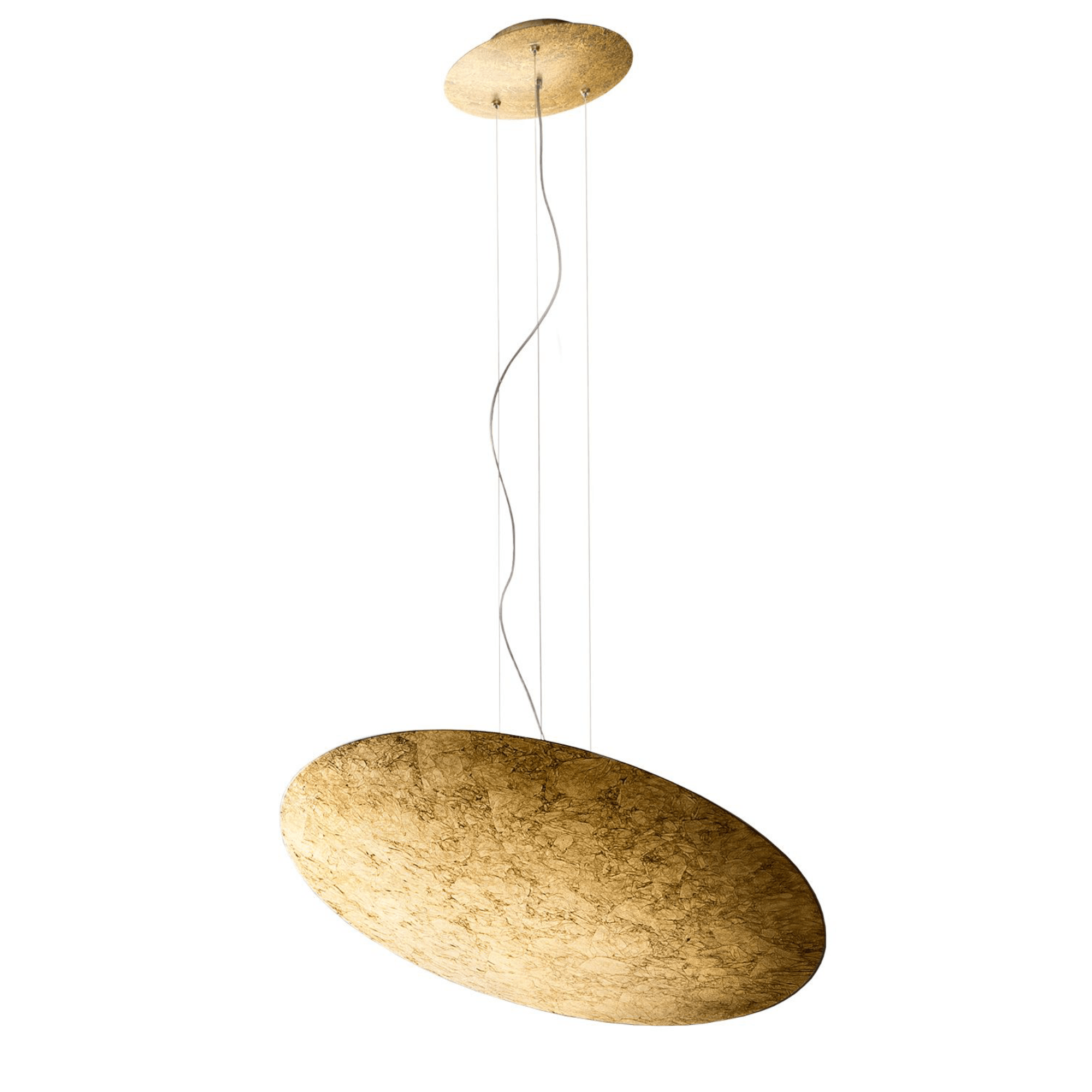 Panzeri Gong Gold Leaf pendant